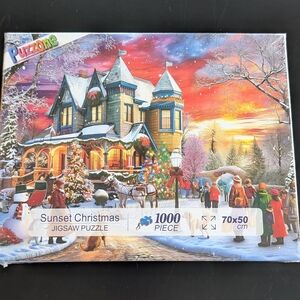 🧩3 For $25 - Puzzone Sunset Christmas 1000 Piece Puzzle